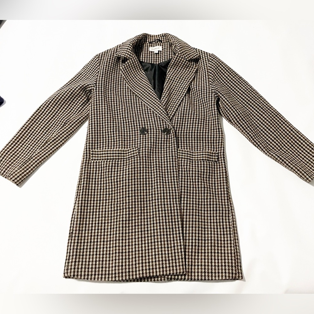 Evereve Oversized Hounstooth Blazer Jacket